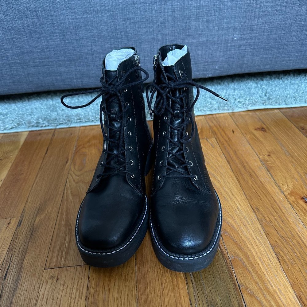 Schutz Women's McKenzie Combat Boots Size 8.5 with box